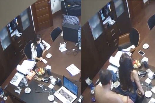 Thư ký bị sếp làm tình rên la lộ clip